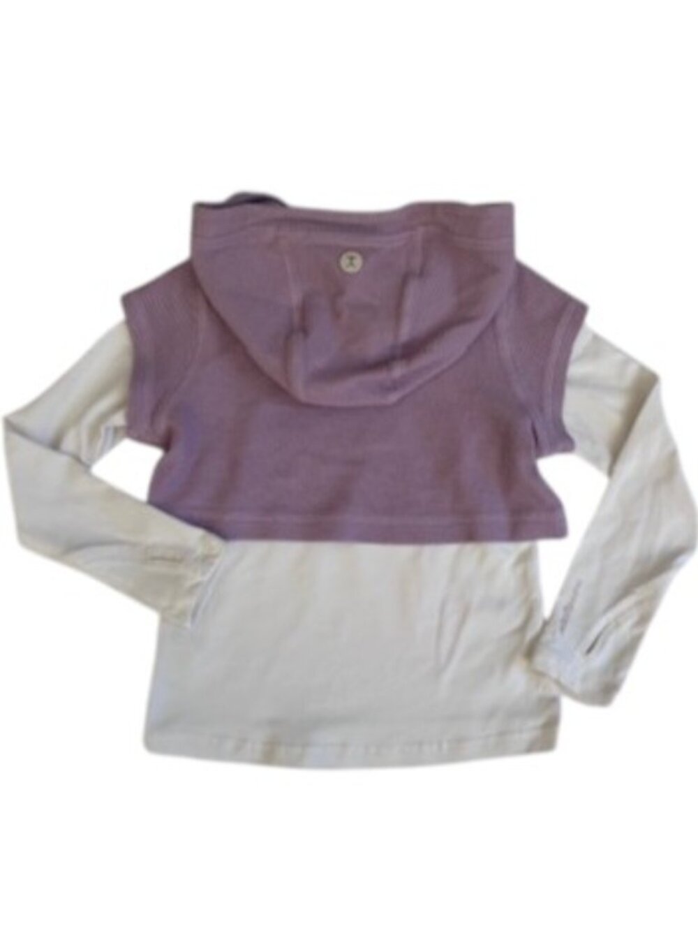 Moodtiger Girls Lavender Layered Hooded Top Size 110 cm (4/5 yr) - Picture 3 of 5
